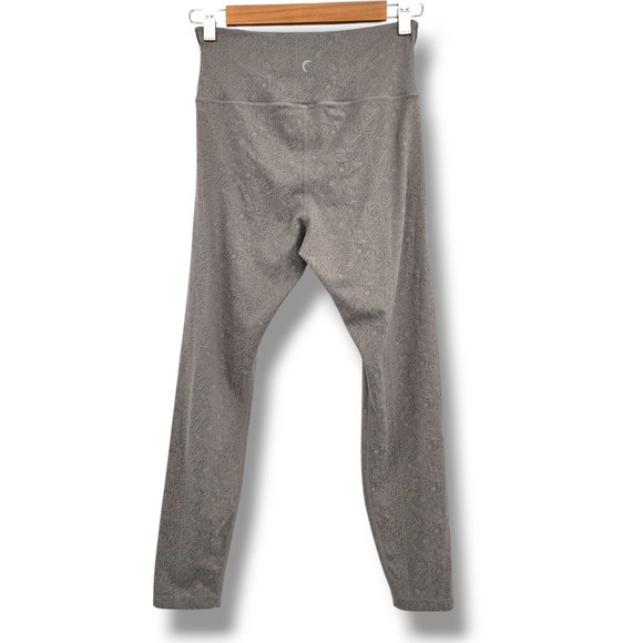 Zyia Active Women's Cement Croise Hi Rise 7/8 Leggings With Crossover Waist Smal - Picture 3 of 11